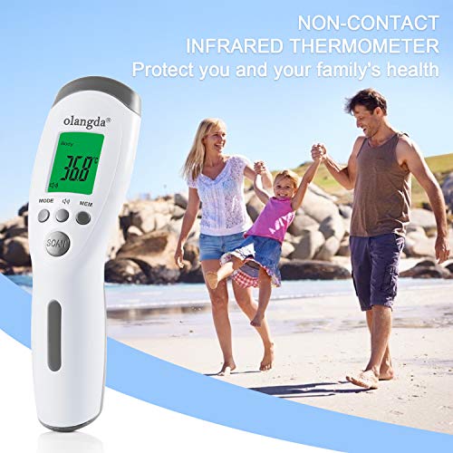 Olangda NoTouch Forehead Thermometer for Adults, Body Thermometer and Surface Thermometer 2 in