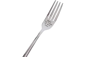 May The Fork Be with You - Laser-Engraved Stainless Steel Fork - Elegant Gift Box Included - Ideal for Movie Enthusiasts and 