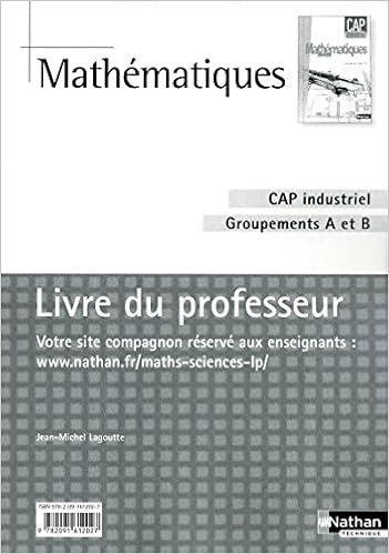 Amazon Fr Mathematiques Cap Industriel Groupement A Et B Livres