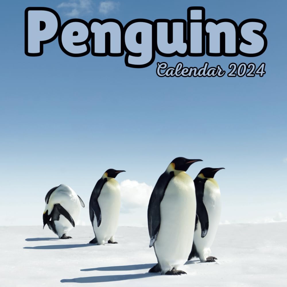 Penguins Calendar 2024: September 2023 to December 2024 Monthly Organizer To Keep Track Of Dates with Amazing Aimals Design