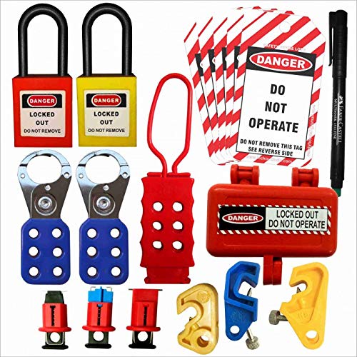 safety house loto Lockout Tagout Loto Kit Set of 142 Amazon.in Home