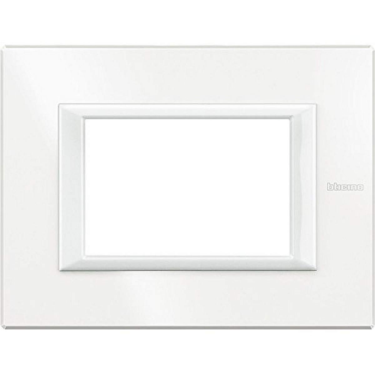 BTicino HA4803HS Axolute Rectangular Wall Plate, 3 Modules, Anthracite, silver, HA4803HD โ image 1
