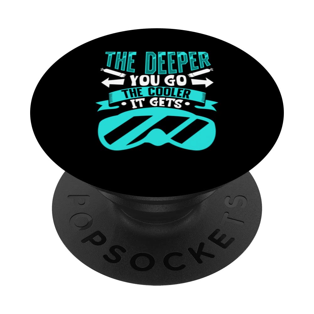 Scuba Diver Scuba Diving Expert Open Water PopSockets Swappable PopGrip