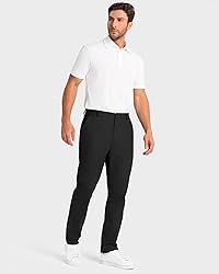 SNOWTEN Mens Golf Pants Classic Fit Stretch Work