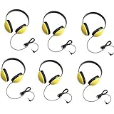 Califone 2800-YL Listening First Headphones in Yellow (Set of 6)