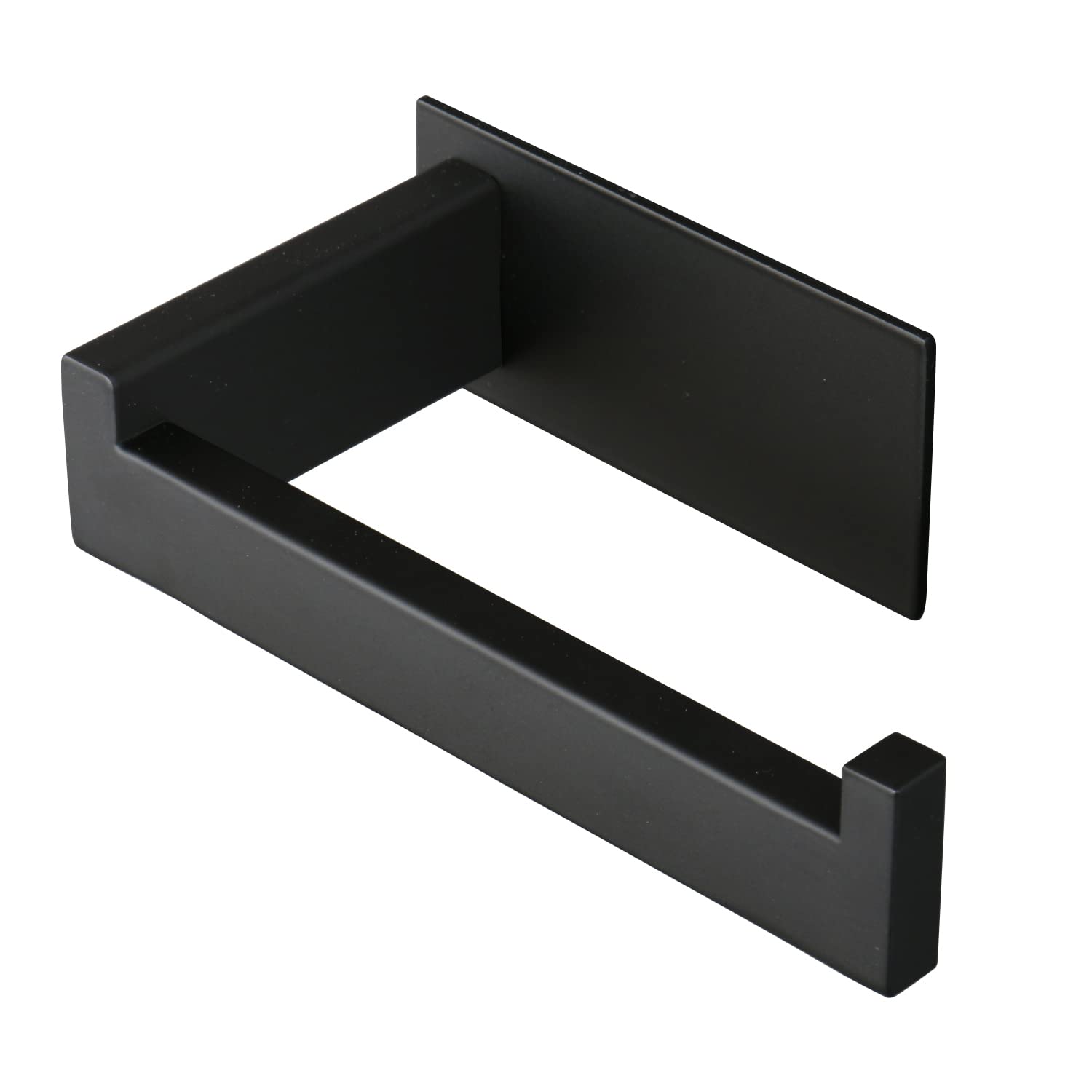 Photo 1 of Vanloory Toilet Paper Holder, Self Adhesive Tissue Holder Stainless Steel Rustproof Paper Roll Holder, No Drilling Easy to Install, Toilet Paper Rack Suitable for Office, Bathroom (Matte Black)