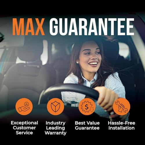MAX Advanced Brakes - Brake Kit For 2017-2023 Honda CR-V (Gas Engine)| Carbon Ceramic Brake and Rotor Kit Front and Rear| Daily Driving OE Replacement Brake Rotors