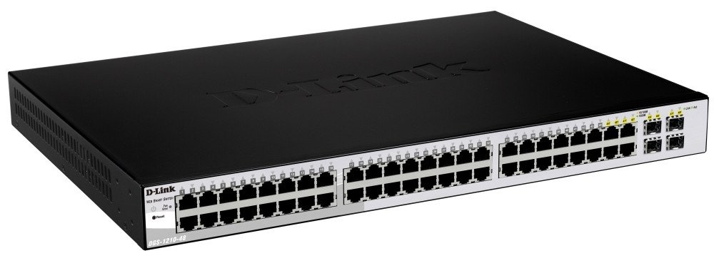 D-LinkDGS-1210-48 48-Port Gigabit Smart Managed Switch Including 4 Combo Ports, Surveillance Mode Interface, Fibre Uplink Ports, Enhanced Layer 2 Management — image 1