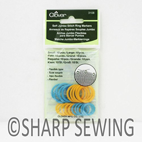 Soft Stitch Jumbo Ring Markers-20/Pkg