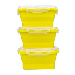 CCyanzi 3piece Collapsible Food Storage Containers