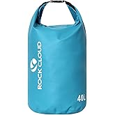 ROCK CLOUD Dry Bag Waterproof 40L Dry Sack for Kayaking Rafting Boating Beach Surfing Swimming Canoe Camping Hiking Fishing Ski