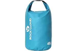 ROCK CLOUD Dry Bag Waterproof 40L Dry Sack for Kayaking Rafting Boating Beach Surfing Swimming Canoe Camping Hiking Fishing Ski