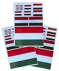 EUIOSFDC Decal in Multiple Sizes Hungary Flag