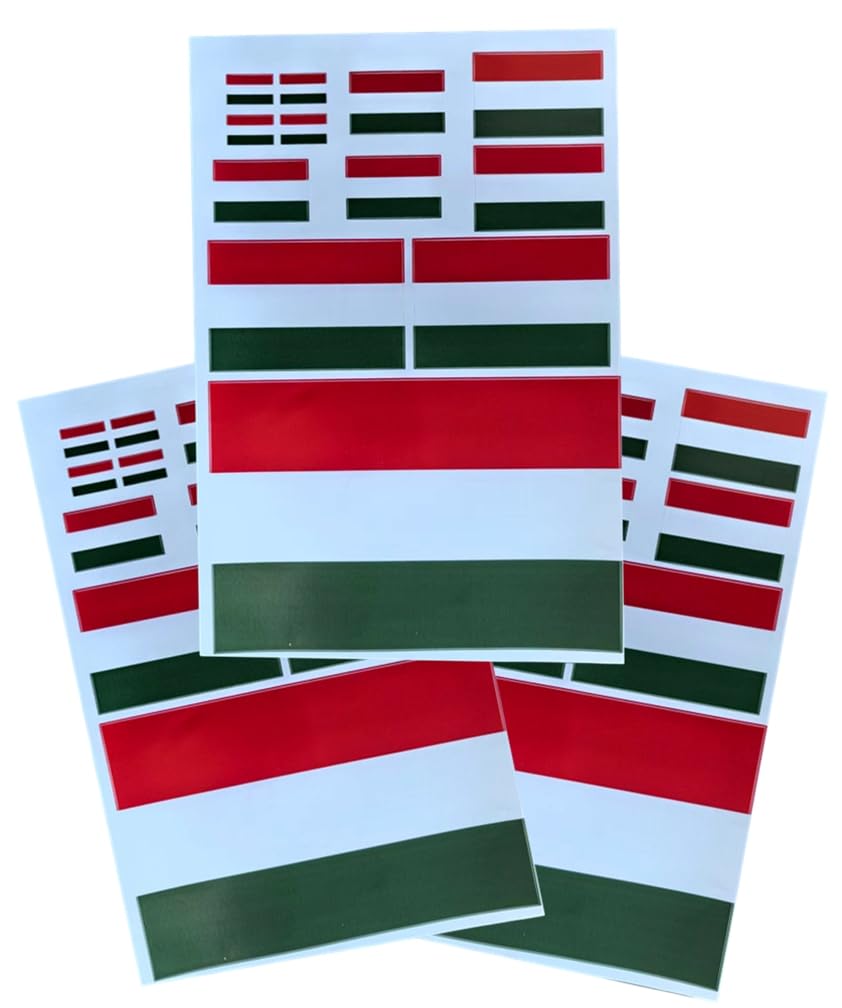 EUIOSFDC Decal in Multiple Sizes Hungary Flag