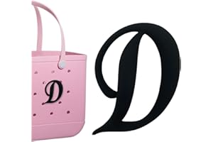 PLLCJB Bag Charms Compatible with Bogg Bag, Alphabet Charm Large Size Letters Decor Rubber Beach Tote Bag Charms Compatible with Bogg Bag Accessories