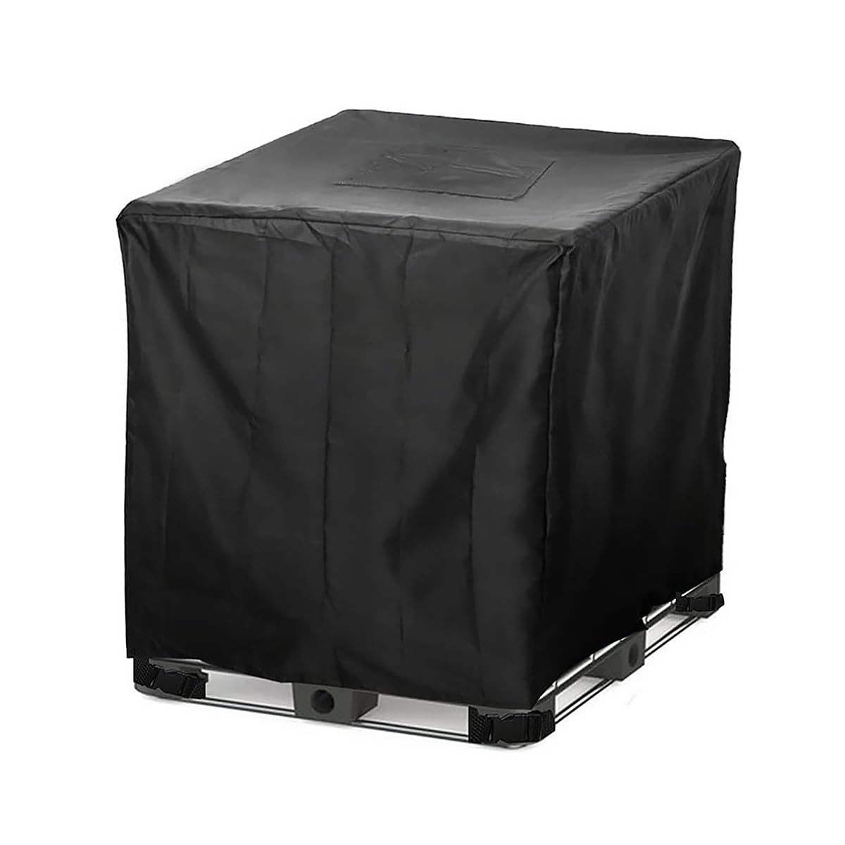 IBC Tank Cover Outdoor Oxford Cloth Bucket Cover Waterproof Windproof Anti-UV -120x100x116cm