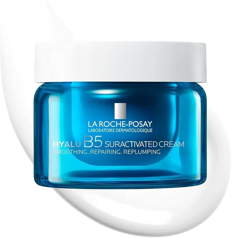 Hyalu B5 surativado, creme anti-envelhecimento firme, ação suavizante e preenchente, reduz rugas e linhas de expressão, 3 tipos de ácido hialurónico, vitamina B5 e ectoína, 50 ml.