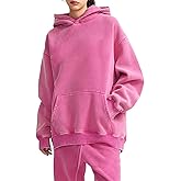 POHADON Mens Y2k Trendy Hoodies Oversized Heavyweight Cotton Pullover Vintage Acid Wash Athletic Sweatshirt Y2k Streetwear