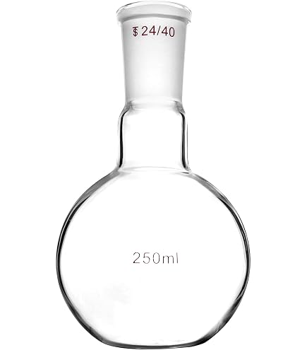 5000ml 24/40 2-Neck Glass Flask - 5L Flat Bottom Lab Vessel With Twin Necks, Borosilicate Glass