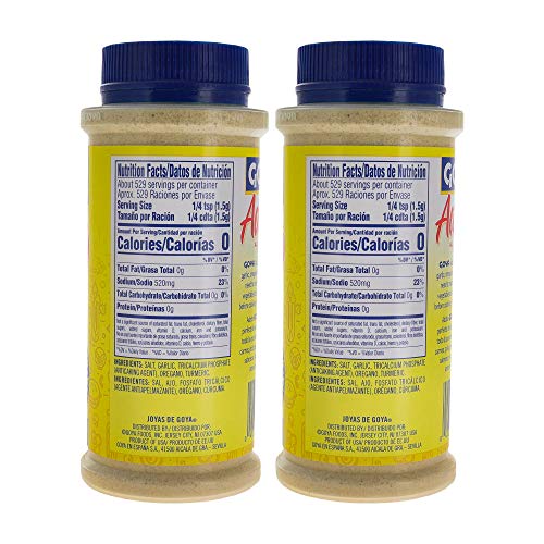 Goya Adobo All Purpose Seasoning Without Pepper Bundle (2 Pack