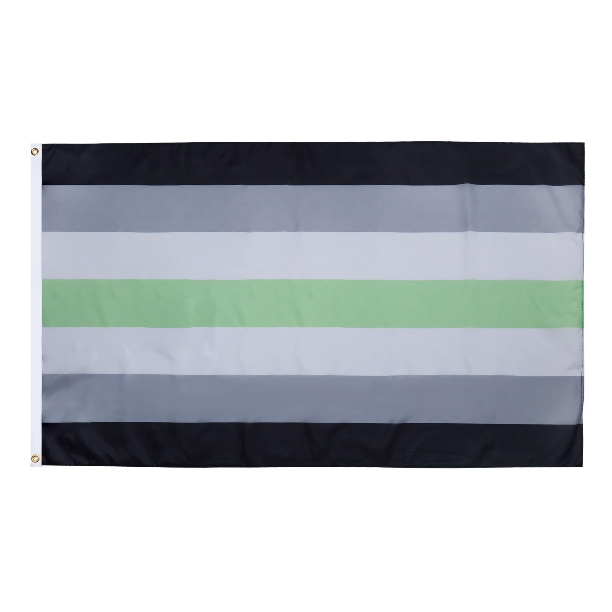AZ FLAG - Agender Pride Flag - 2x3 Ft - 100D Polyester Genderqueer - Non-Binary Banner with Two Metal Grommets - Fade Resistant - Vivid Colors - 2' x 3' Feet - 90x60 Cm — image 1