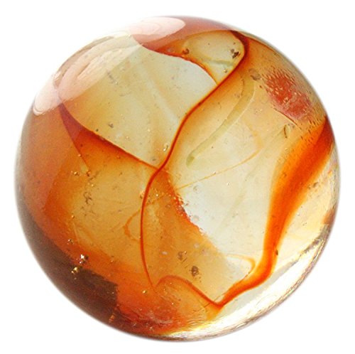 OnlineScienceMall Giant Glass Watermelon Marble - 35mm - with Stand (Color Varies)