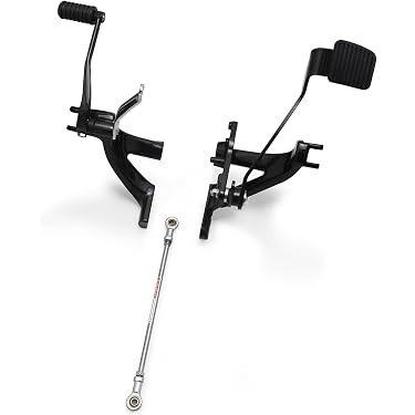 thumbnail interactive-video image 1 of TARAZON Billet Forward Control Extension Kit For Yamaha V Star 650 XVS650 – 4" Black CNC 1 of 3
