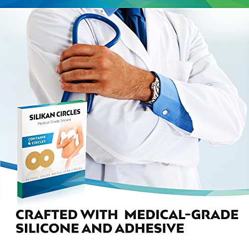 Areola Silicone Scar Gel Circles Sheet 4 Pack MedicalGrade (2 Pair
