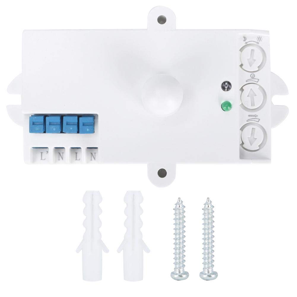 Microwave Sensor Switch, Microwave Radar Sensor Intelligent, Microwave Radar Sensor Body Motion Detector Light Switch AC 220-240V
