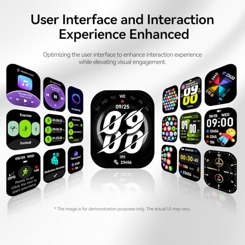 Relógio Smartwatch Masculino e Feminino, 1ATM Impermeável, Chamadas Bluetooth, Monitor de Atividades Físicas, Compatível com Android e iOS, Inclui Pulseira Extra para Uso Diário e Academia