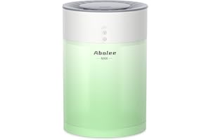 Abolee Humidifiers for Bedroom, 4.5L Top Fill Cool Mist Humidifiers with Essential Oil Diffuser, 45H Runtime, Quiet Ultrasonic Humidifiers for Home, Large Room, Baby Nursery and Plant, 360° Nozzle