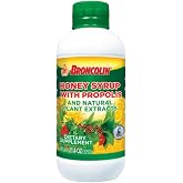 Broncolin Honey Syrup with Propolis, Syrup with Natural Plant extracts to Refresh Your Throat, Natural Ingredients, Elderberry, Eucalyptus, Peppermint Oil, 11.4 Oz, Bottle