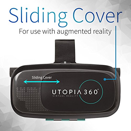 Utopia 360° VR Headset 3D Virtual Reality Headset for VR Games, 3D Movies, and VR Apps