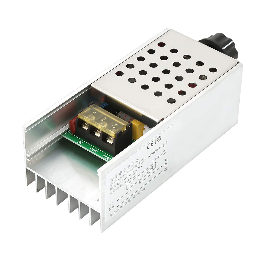 Régulateur De Tension SCR 6000W – Contrôle Lumière, Vitesse Et Température – 220V