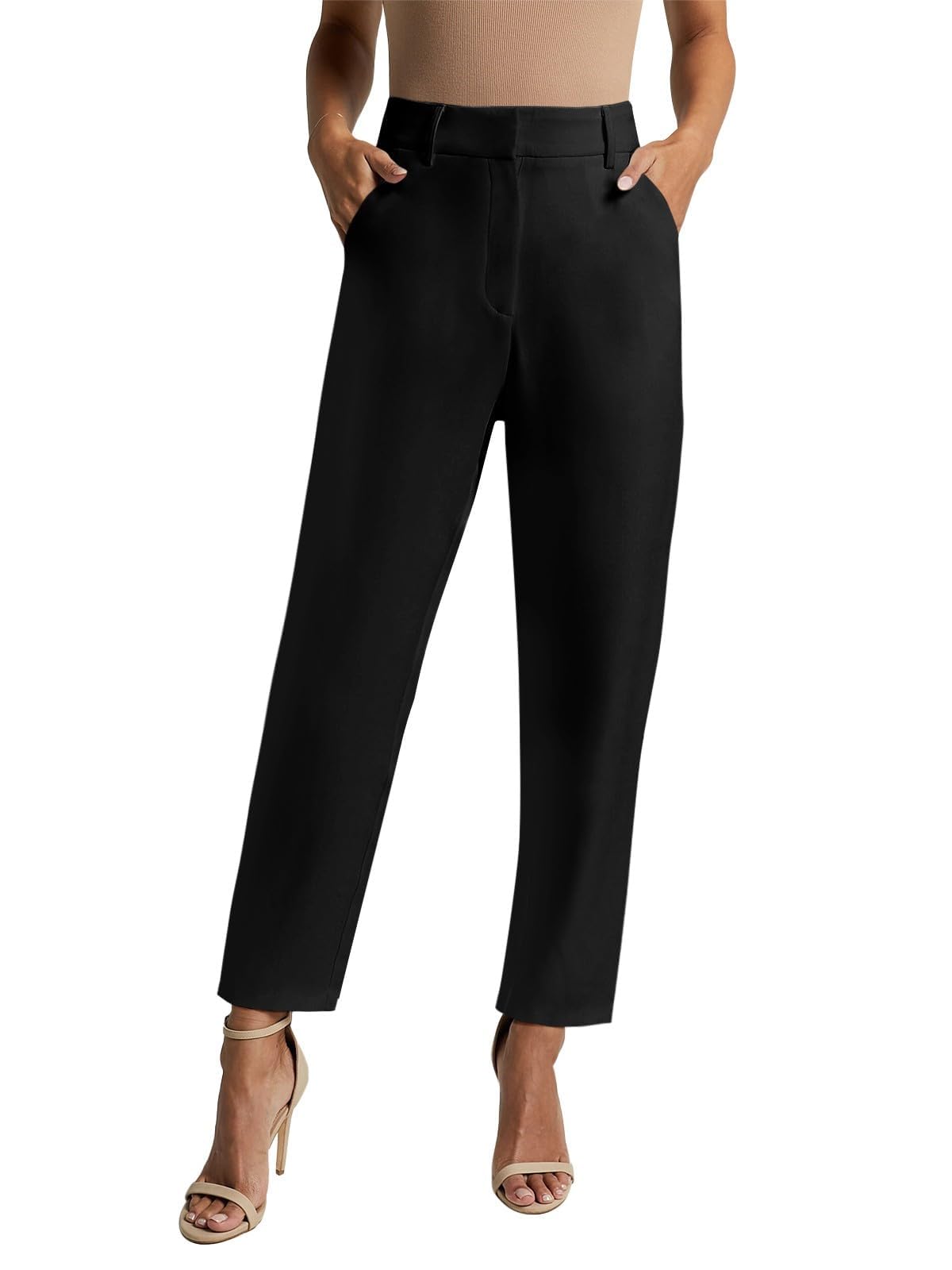 Nimin NIMIN Womens Work Dress Business Casual Pants High Waisted Office ...