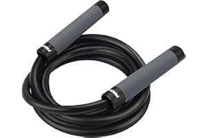 FEECCO FITNESS FEECCO Weighted Jump Rope, 1lb and 2lb Heavy Jump Ropes with Adjustable PVC Rope for Boxing, Muay Thai Training, Fitness, Crossfit Workout