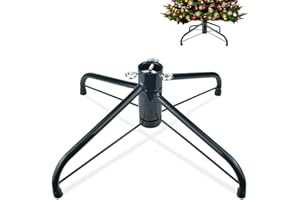Vanleonet Christmas Tree Stand,Universal Folding Xmas Tree Base, Replacement Metal Tree Stand Base for 4-8Ft Christmas Artificial Trees, Fits 0.5-1.57In Tree Pole