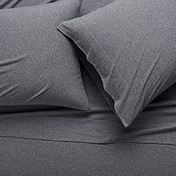 Amazon Basics Cotton Jersey 4-Piece Bed Sheet