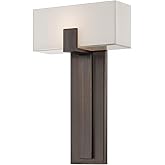 GEORGE KOVACS P1704-647 Kovacs Wall Sconce, 1-Light, 100 Total Watts, 16.5-in H x 10-in W, Copper Bronze Patina