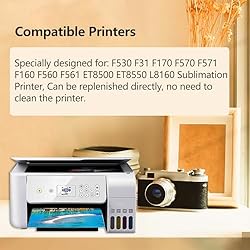 4x140ml T49M Autofill Sublimation Ink Compatible