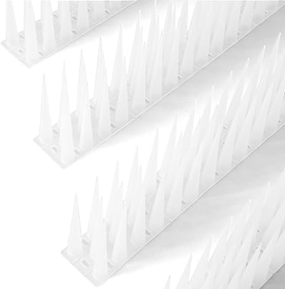 OFFO Bird Spikes High 10cm Anti Pigeon Spikes 2.4m Frosted Clear