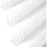OFFO Bird Spikes Pigeon Outdoor Spikes for Cat Keep Birds Raccoon Woodpecker Away Covers 4 Feet(1.2m), Frosted White
