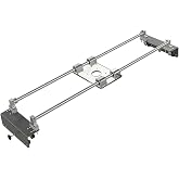 Router Sled, Slab Flattening Jig, DIY Woodworking Router Sled for Flattening Slabs with Height Adjustable (L-Carriages, Steel and Aluminum, 48 Inches)