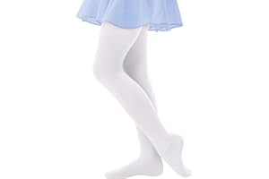 CozyWow Ultra Soft Ballet Tights for Girls Dance Tights for Kids, Children Pantyhose Footed 4T to 12T
