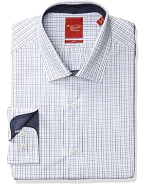 Men's Slim Fit Graph Check Dress Shirt