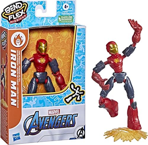 Marvel Avengers Bend And Flex Thanos Figur – 15 Cm, Biegbar, Mit 2-in-1 Accessoire | Für Kinder Ab 4 Jahren