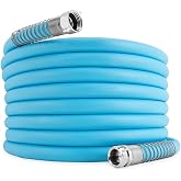 Camco EVOFlex 10-Ft RV Drinking Water Hose - Features Extra Flexible Design w/Stainless Steel Strain Relief Ends - Lead-Free,
