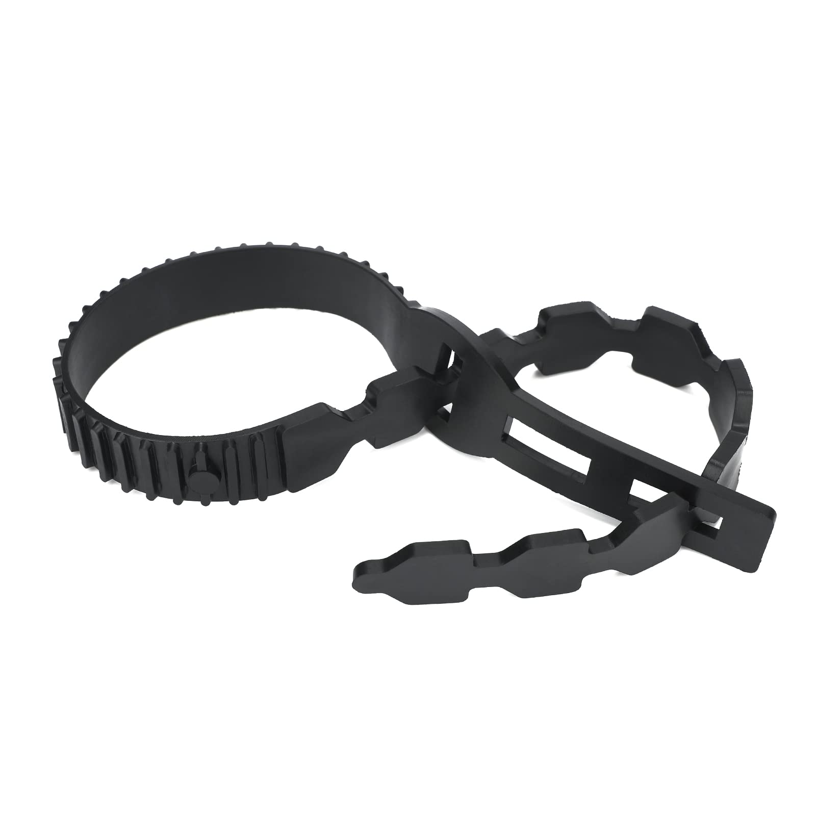 KINGLAKE 8Pcs 60cm Black Tree Ties Straps Supports Heavy Duty Shrub Ties Adjustable Interlock Garden Tree Ties for Shrub Rose Tree Plant Support