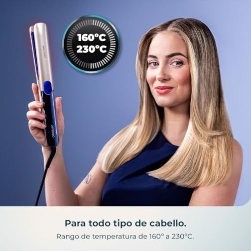 Alisador de cabelo - Placas infravermelhas e vibratórias - Lisse i-Twerk Pro Elite. Revestimento Cerâmico e Turmalina, Tecnologia Iónica, Temperatura 160º-260ºC, Aquecimento Rápido, Exposição