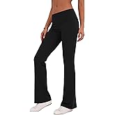 Rapbin Fold Over Flare Leggings for Women Yoga Pants Y2k Lounge Sweatpants Workout Athletic Joggers Slim Fit Bottoms 2026